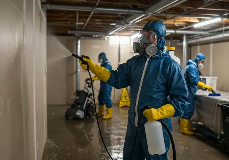 Basement Sanitization and Antimicrobial Treatment process in Greensboro, AL